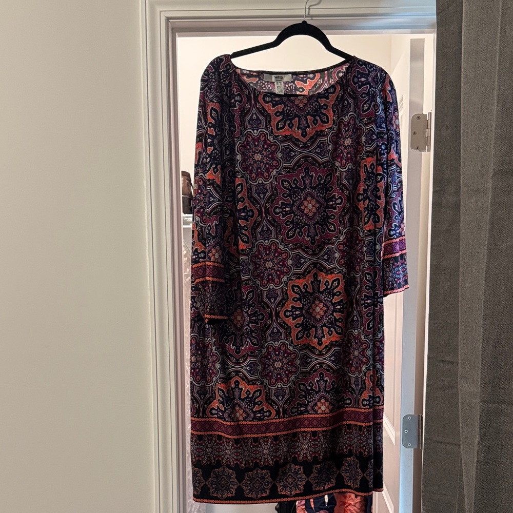 Elegant Multicolor Long Sleeve Dress